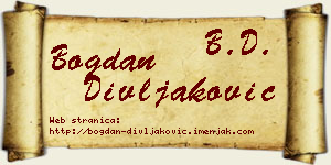 Bogdan Divljaković vizit kartica